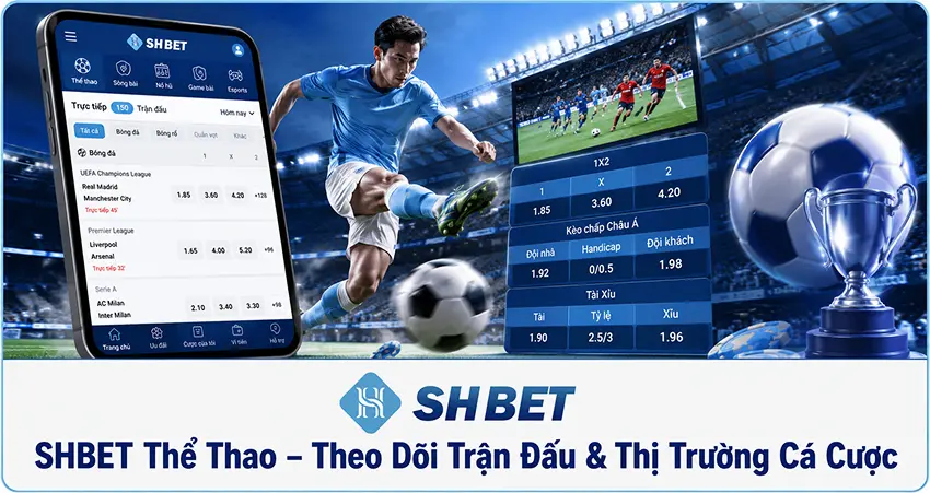 SHBET Thể Thao – Theo Dõi Trận Đấu & Thị Trường Cá Cược