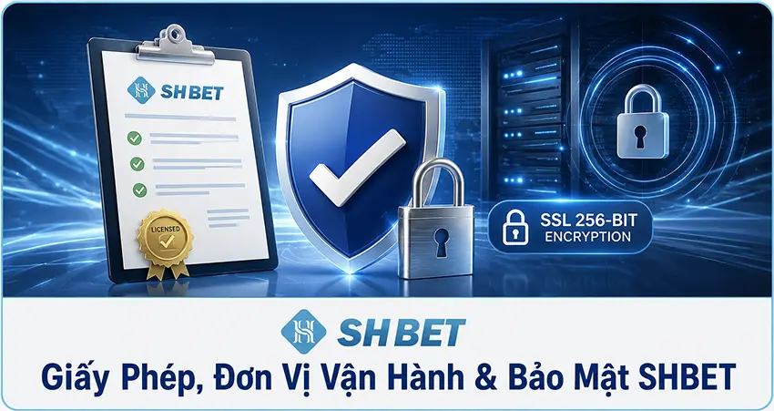 Giấy Phép, Đơn Vị Vận Hành & Bảo Mật SHBET