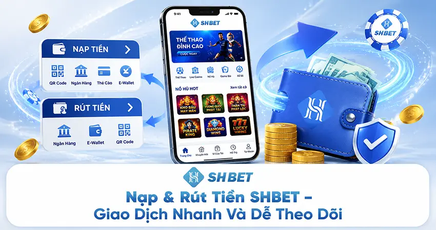 Nạp & Rút Tiền SHBET – Giao Dịch Nhanh Và Dễ Theo Dõi